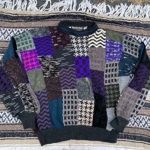 Vintage patchwork sweater